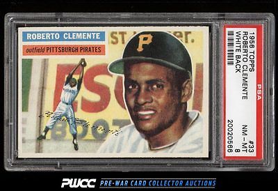 1956 Topps Roberto Clemente WHITE BACK 33 PSA 8 NMMT PWCC