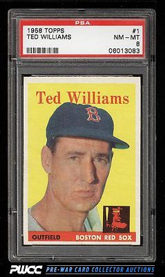1958 Topps Ted Williams 1 PSA 8 NMMT PWCC