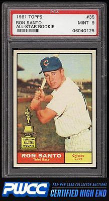 1961 Topps Ron Santo ROOKIE RC 35 PSA 9 MINT PWCCHE