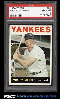 1964 Topps Mickey Mantle 50 PSA 8 NMMT PWCC