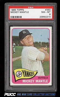 1965 Topps Mickey Mantle 350 PSA 8 NMMT PWCC