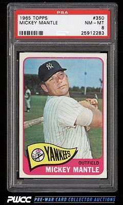 1965 Topps Mickey Mantle 350 PSA 8 NMMT PWCC