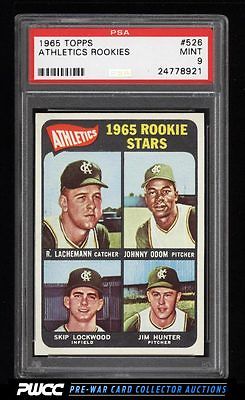 1965 Topps Catfish Hunter SP ROOKIE RC 526 PSA 9 MINT PWCC