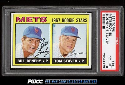 1967 Topps Tom Seaver ROOKIE RC 581 PSA 8 NMMT PWCC