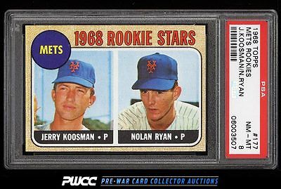 1968 Topps Nolan Ryan ROOKIE RC 177 PSA 8 NMMT PWCC