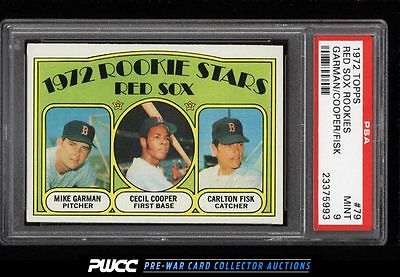 1972 Topps Carlton Fisk ROOKIE RC 79 PSA 9 MINT PWCC