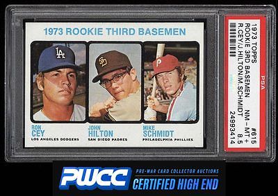 1973 Topps Mike Schmidt ROOKIE RC 615 PSA 85 NMMT PWCCHE