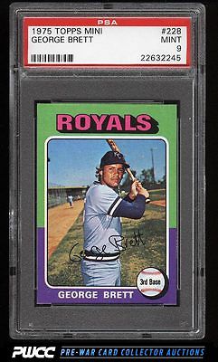 1975 Topps Mini George Brett ROOKIE RC 228 PSA 9 MINT PWCC