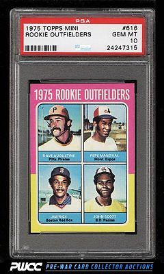 1975 Topps Mini Jim Rice ROOKIE RC 616 PSA 10 GEM MINT PWCC