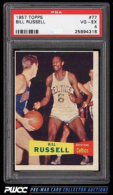 1957 Topps Basketball Bill Russell SP ROOKIE RC 77 PSA 4 VGEX PWCC