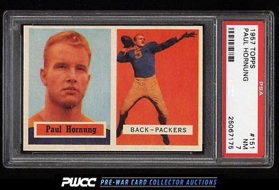 1957 Topps Football Paul Hornung ROOKIE RC 151 PSA 7 NRMT PWCC