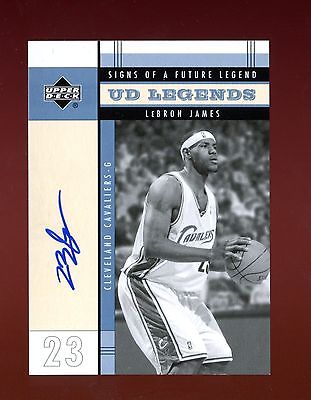 Lebron James 200304 Upper Deck UD Legends Signs of Future Rookie Autograph Auto