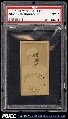 1887 N172 Old Judge Old Hoss Charles Radbourn PORTRAIT RIGHT PSA 7 NRMT PWCC