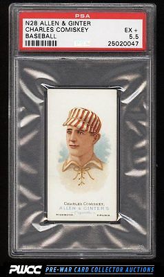 1888 N28 Allen  Ginter Charles Comiskey PSA 55 EX PWCC