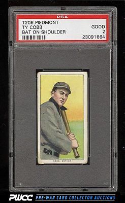 190911 T206 Ty Cobb BAT ON SHOULDER PSA 2 GD PWCC