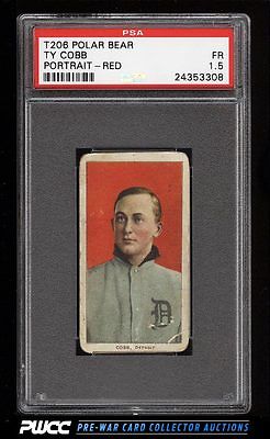 190911 T206 Ty Cobb RED PORTRAIT POLAR BEAR PSA 15 FR PWCC