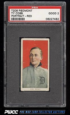 190911 T206 Ty Cobb RED PORTRAIT PSA 2 GD PWCC