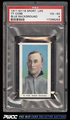 1911 M116 Sporting Life Ty Cobb BLUE BACKGROUND PSA 4 VGEX PWCC