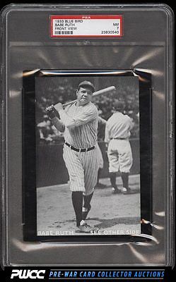 1933 Blue Bird Babe Ruth FRONT VIEW PSA 7 NRMT PWCC