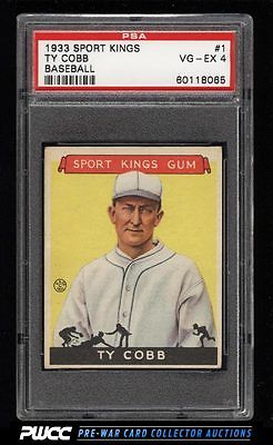 1933 Goudey Sport Kings Ty Cobb 1 PSA 4 VGEX PWCC