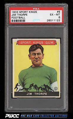 1933 Goudey Sport Kings Jim Thorpe FOOTBALL 6 PSA 6 EXMT PWCC