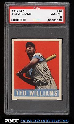 1948 Leaf Ted Williams 76 PSA 8 NMMT PWCC
