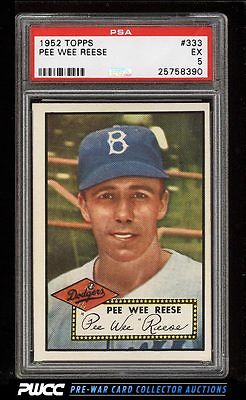 1952 Topps Pee Wee Reese 333 PSA 5 EX PWCC