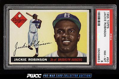 1955 Topps Jackie Robinson 50 PSA 8 NMMT PWCC