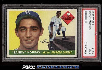 1955 Topps Sandy Koufax ROOKIE RC 123 PSA 5 EX PWCC