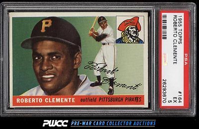 1955 Topps Roberto Clemente ROOKIE RC 164 PSA 5 EX PWCC