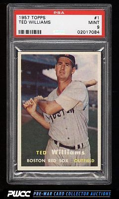 1957 Topps Ted Williams 1 PSA 9 MINT PWCC