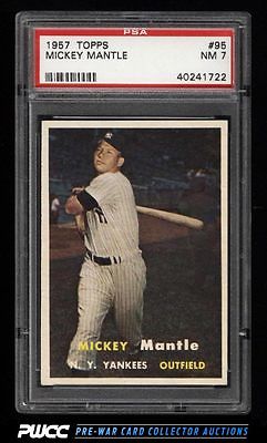 1957 Topps Mickey Mantle 95 PSA 7 NRMT PWCC