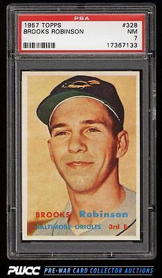 1957 Topps Brooks Robinson ROOKIE RC 328 PSA 7 NRMT PWCC