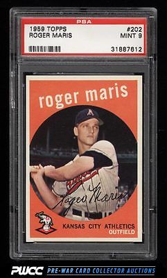 1959 Topps Roger Maris 202 PSA 9 MINT PWCC