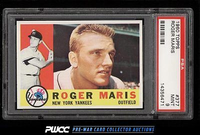 1960 Topps Roger Maris 377 PSA 9 MINT PWCC