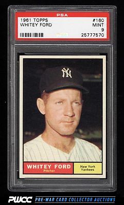 1961 Topps Whitey Ford 160 PSA 9 MINT PWCC