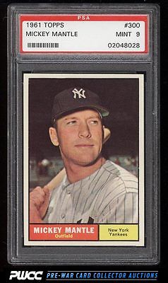 1961 Topps Mickey Mantle 300 PSA 9 MINT PWCC