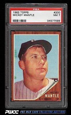 1962 Topps Mickey Mantle 200 PSA 7 NRMT PWCC