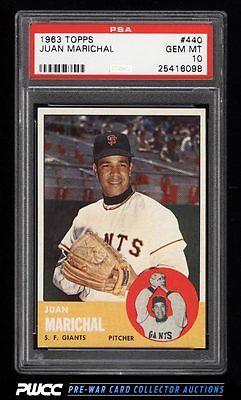 1963 Topps Juan Marichal 440 PSA 10 GEM MINT PWCC