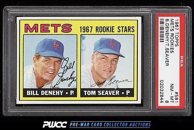 1967 Topps Tom Seaver ROOKIE RC 581 PSA 8 NMMT PWCC