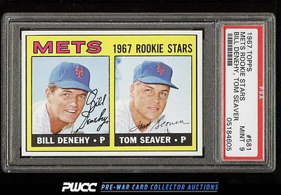 1967 Topps Tom Seaver ROOKIE RC 581 PSA 9 MINT PWCC