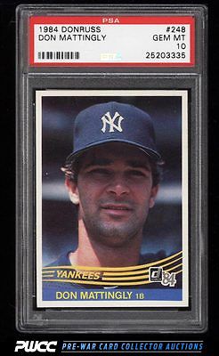 1984 Donruss Don Mattingly ROOKIE RC 248 PSA 10 GEM MINT PWCC