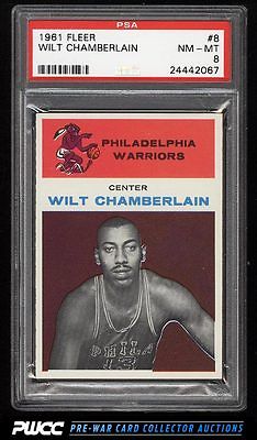 1961 Fleer Basketball Wilt Chamberlain ROOKIE RC 8 PSA 8 NMMT PWCC