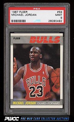 1987 Fleer Basketball Michael Jordan 59 PSA 9 MINT PWCC