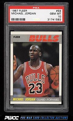 1987 Fleer Basketball Michael Jordan 59 PSA 10 GEM MINT PWCC