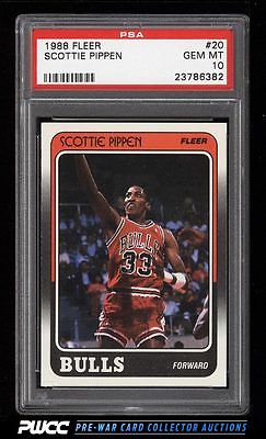 1988 Fleer Basketball Scottie Pippen ROOKIE RC 20 PSA 10 GEM MINT PWCC