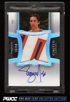 2004 Exquisite Collection Limited Logos Steve Nash AUTO 3CLR PATCH 50 PWCC