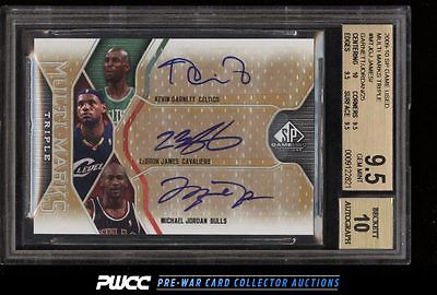 2009 SP Game Used Marks LeBron James  Michael Jordan 25 AUTO BGS 95 PWCC