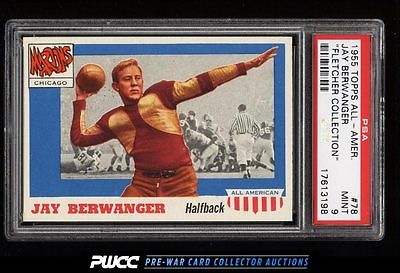 1955 Topps AllAmerican Jay Berwanger 78 PSA 9 MINT PWCC