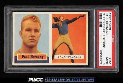 1957 Topps Football Paul Hornung ROOKIE RC 151 PSA 9 MINT PWCC